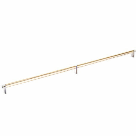 Emtek 84061.RECUS15.SMUS4 satin brass smooth cabinet bar