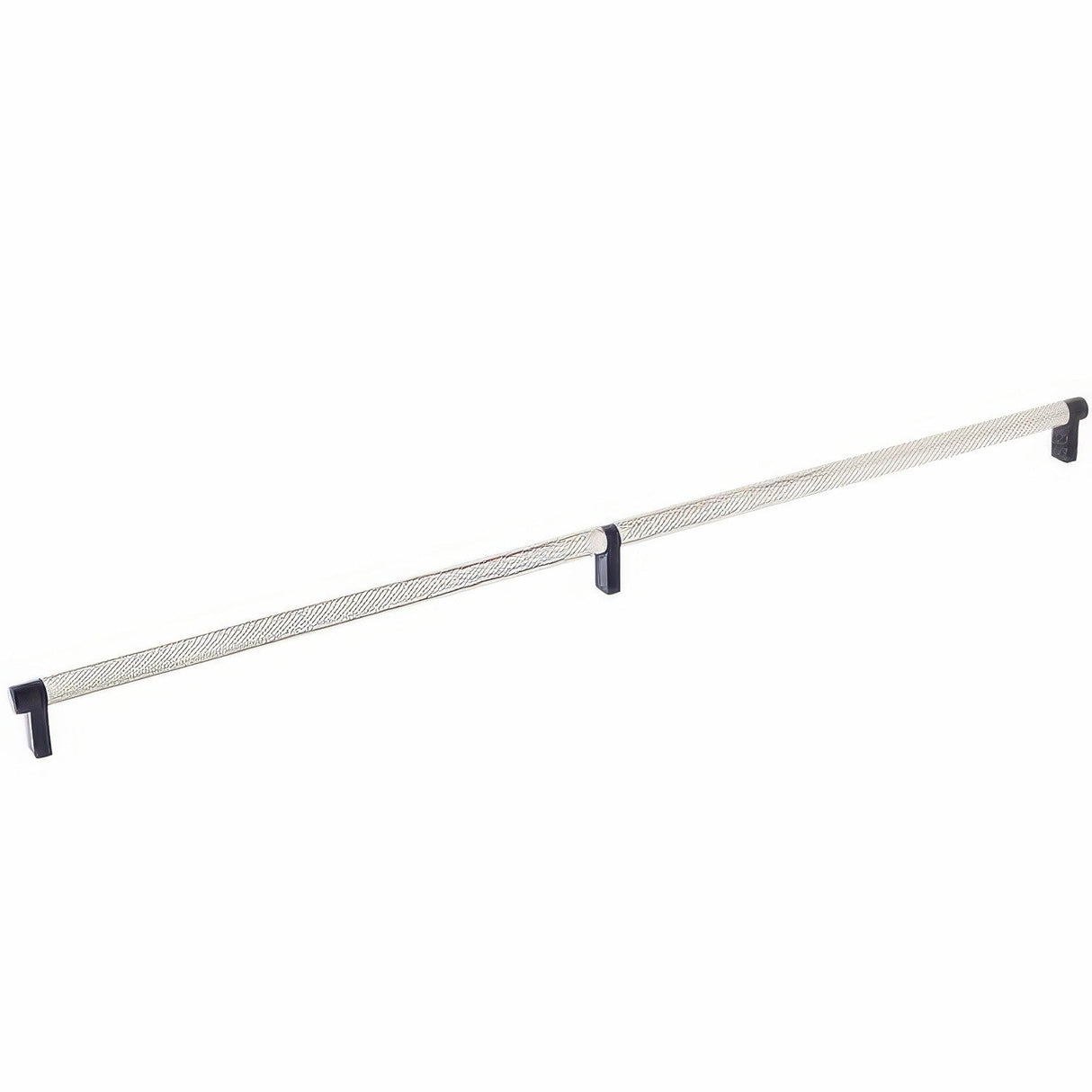 Emtek 84061.RECUS19.KNUS15 satin nickel knurled cabinet bar