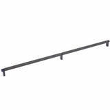 Emtek 84061.RECUS19.KNUS19 flat black knurled cabinet bar