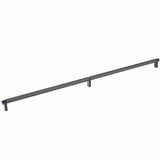Emtek 84061.RECUS19.SMUS19 flat black smooth cabinet bar