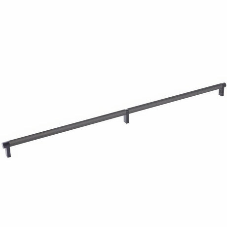 Emtek 84061.RECUS19.SMUS19 flat black smooth cabinet bar