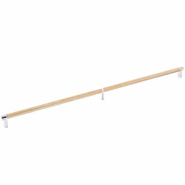 Emtek 84061.RECUS26.KNSCU satin copper knurled cabinet bar