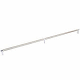 Emtek 84061.RECUS26.KNUS15 satin nickel knurled cabinet bar