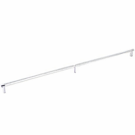 Emtek 84061.RECUS26.KNUS26 polished chrome knurled cabinet bar