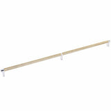 Emtek 84061.RECUS26.KNUS4 satin brass knurled cabinet bar
