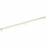 Emtek 84061.RECUS26.SMUS4 satin brass smooth cabinet bar