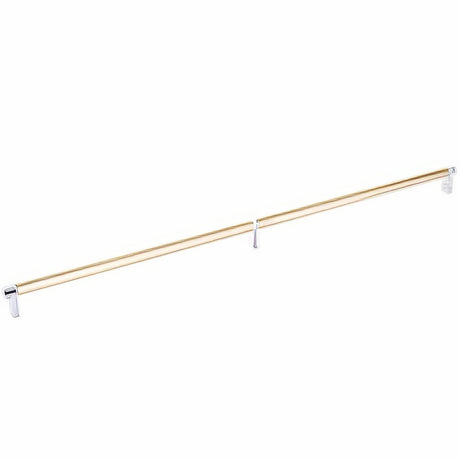 Emtek 84061.RECUS26.SMUS4 satin brass smooth cabinet bar