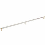 Emtek 84061.RECUS4.KNUS15 satin nickel knurled cabinet bar