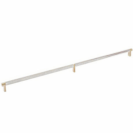 Emtek 84061.RECUS4.KNUS15 satin nickel knurled cabinet bar