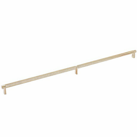 Emtek 84061.RECUS4.KNUS4 satin brass knurled cabinet bar