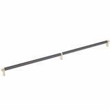 Emtek 84061.RECUS4.SMUS19 flat black smooth cabinet bar