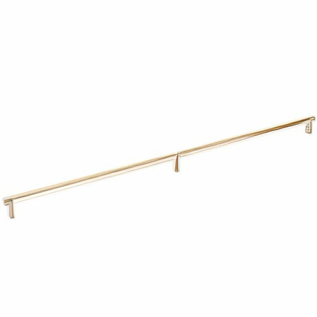 Emtek 84061.RECUS4.SMUS4 satin brass smooth cabinet bar