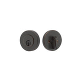 Emtek Disc Single Cylinder Deadbolt with 2-3/8" and 2-3/4" Backset for 1-3/4" Door in Oil Rubbed Bronze