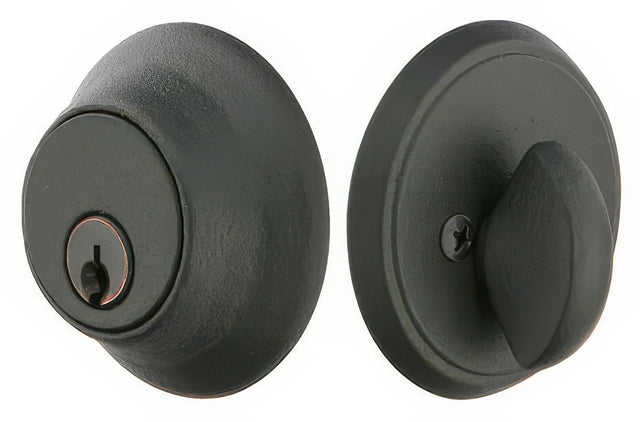 Emtek 8452FBS flat black single cylinder deadbolt