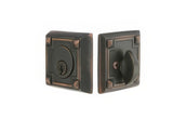 Emtek 8454US19 flat black single cylinder deadbolt