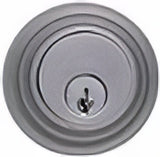 Emtek 8455US15A pewter single cylinder deadbolt