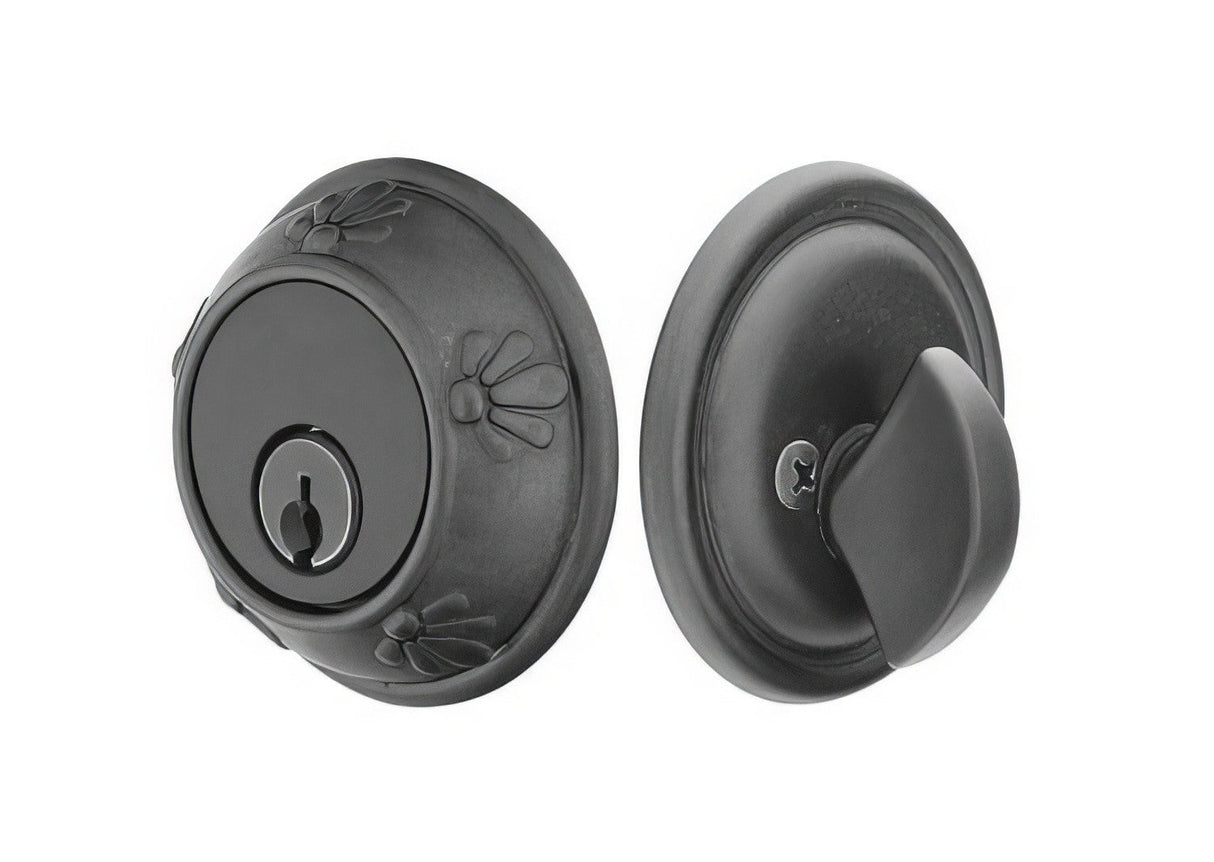 Emtek 8456FB flat black single cylinder deadbolt