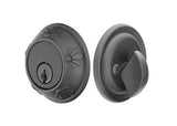 Emtek 8456FB flat black single cylinder deadbolt