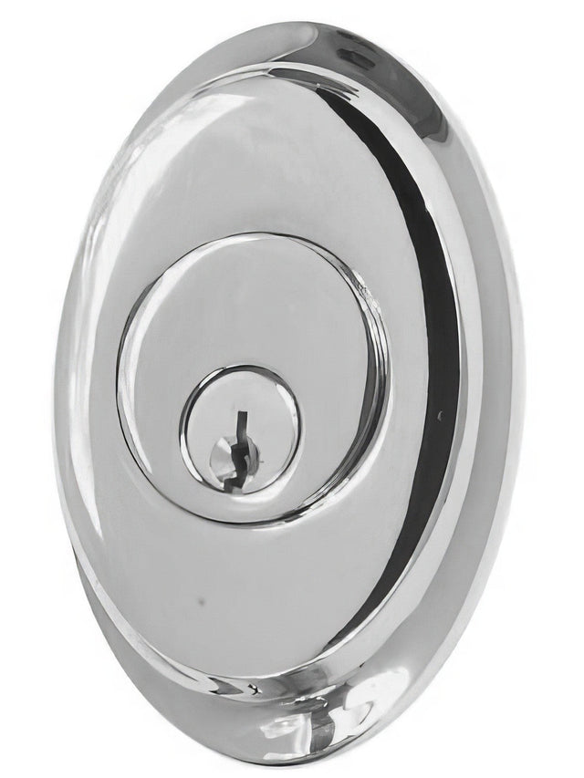 Emtek 8458US19 flat black single cylinder deadbolt