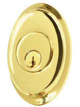 Emtek 8458US3 lifetime polished brass single cylinder deadbolt