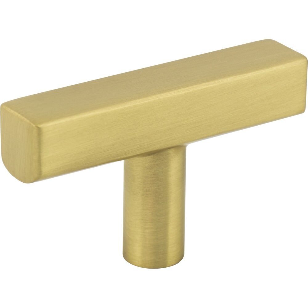 Jeffrey Alexander 845T-BG brushed gold t shaped cabinet knob
