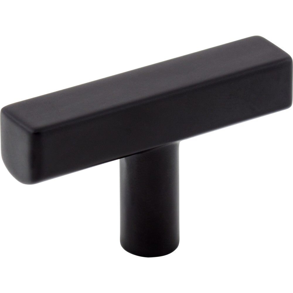 Jeffrey Alexander 845T-MB matte black t shaped cabinet knob