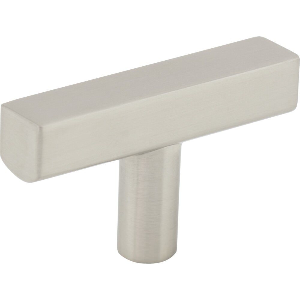 Jeffrey Alexander 845T-SN satin nickel t shaped cabinet knob