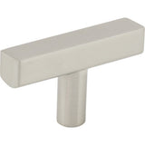 Jeffrey Alexander 845T-SN satin nickel t shaped cabinet knob