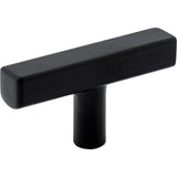 Jeffrey Alexander 845TL-MB matte black t shaped cabinet knob