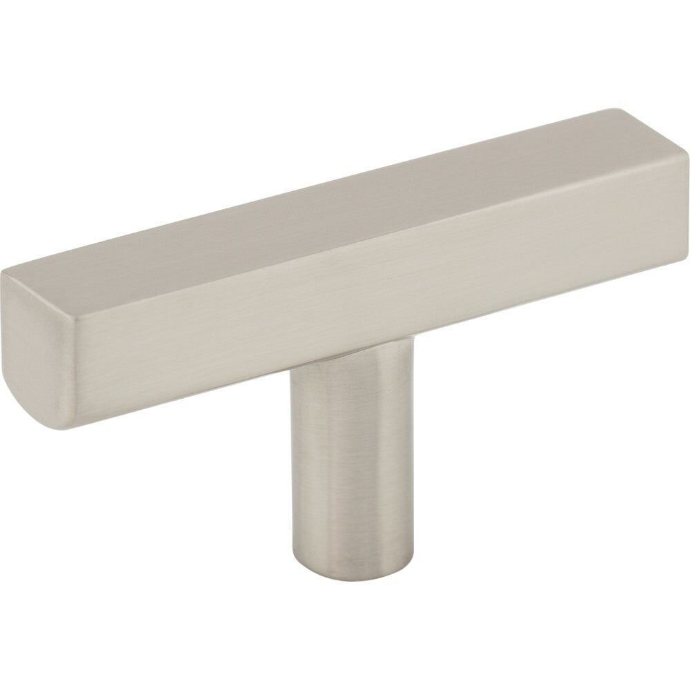 Jeffrey Alexander 845TL-SN satin nickel t shaped cabinet knob