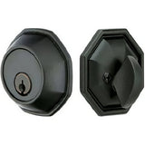 Emtek 8460FB flat black single cylinder deadbolt