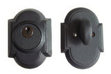 Emtek 8461FBS flat black single cylinder deadbolt