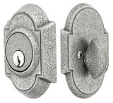 Emtek 8461SWS satin steel single cylinder deadbolt
