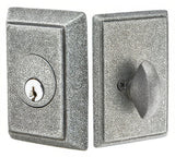 Emtek 8463SWS satin steel single cylinder deadbolt