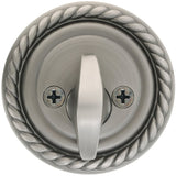 Emtek 8464US15A pewter single cylinder deadbolt