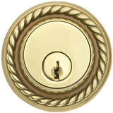 Emtek 8464US3 polished brass single cylinder deadbolt