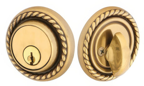 Emtek 8464US7 french antique single cylinder deadbolt