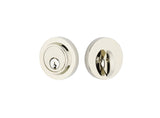 Emtek 8467US14 polished nickel single cylinder deadbolt