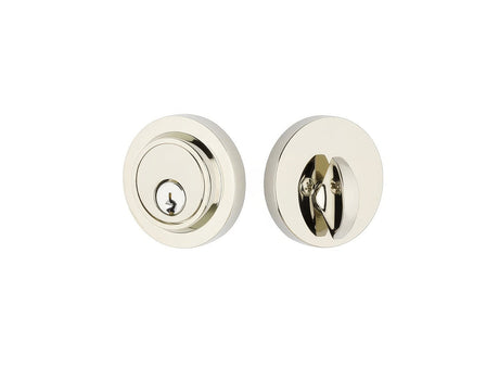 Emtek 8467US14 polished nickel single cylinder deadbolt