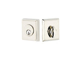 Emtek 8468US14 polished nickel single cylinder deadbolt