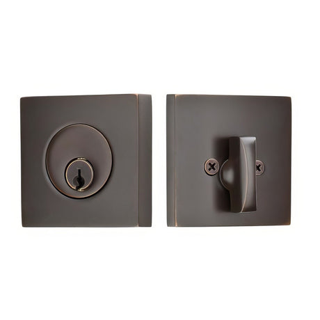 Emtek 8469US10B oil rubbed bronze single cylinder deadbolt
