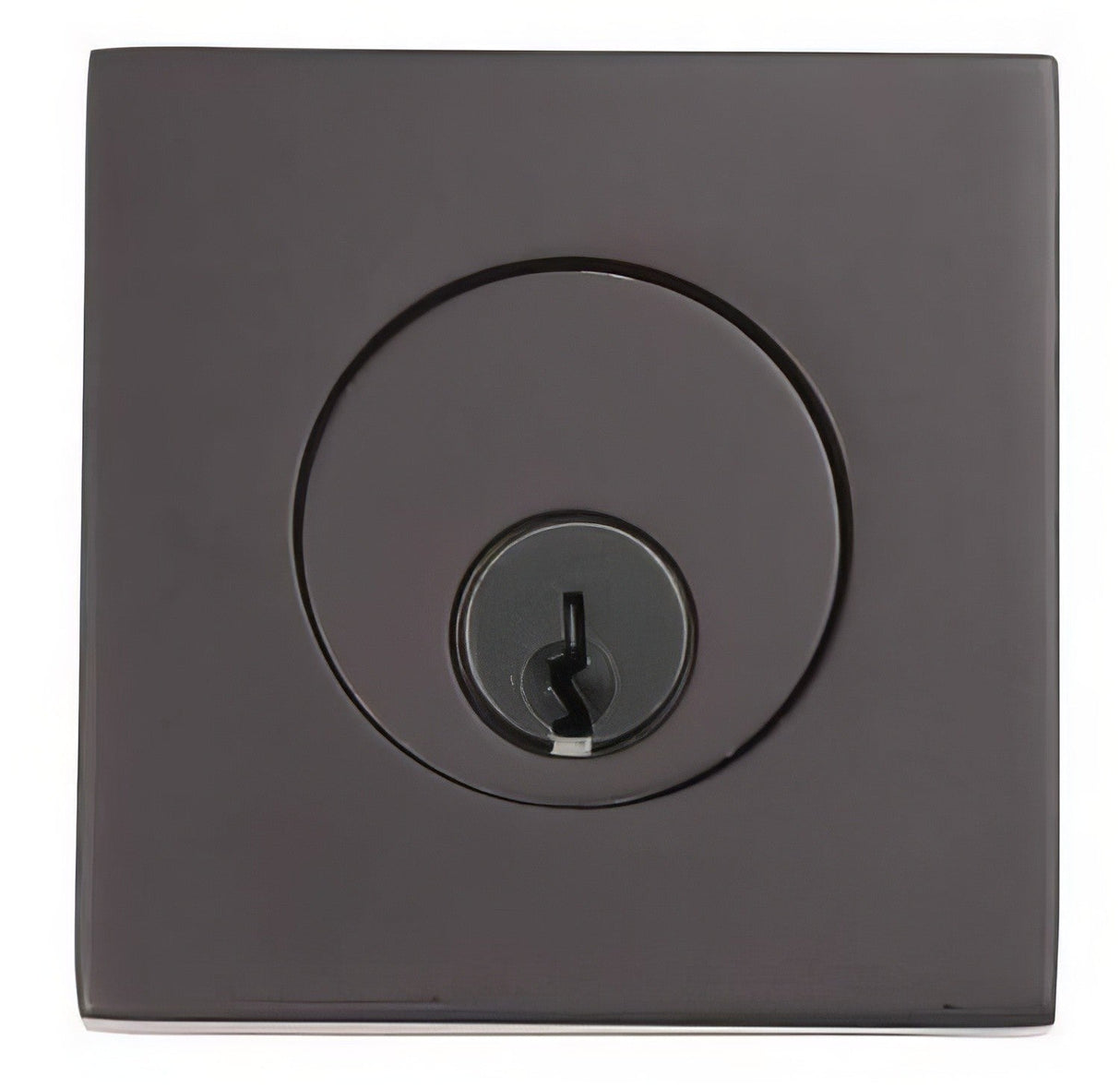 Emtek 8469US19 flat black single cylinder deadbolt