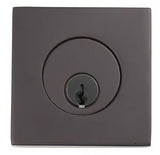 Emtek 8469US19 flat black single cylinder deadbolt