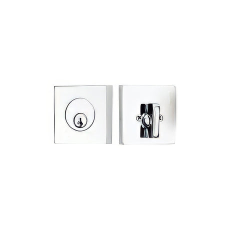 Emtek 8469US26 polished chrome single cylinder deadbolt