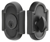 Emtek 8472FB flat black single cylinder deadbolt