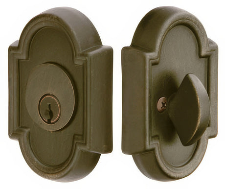 Emtek 8472MB medium bronze single cylinder deadbolt