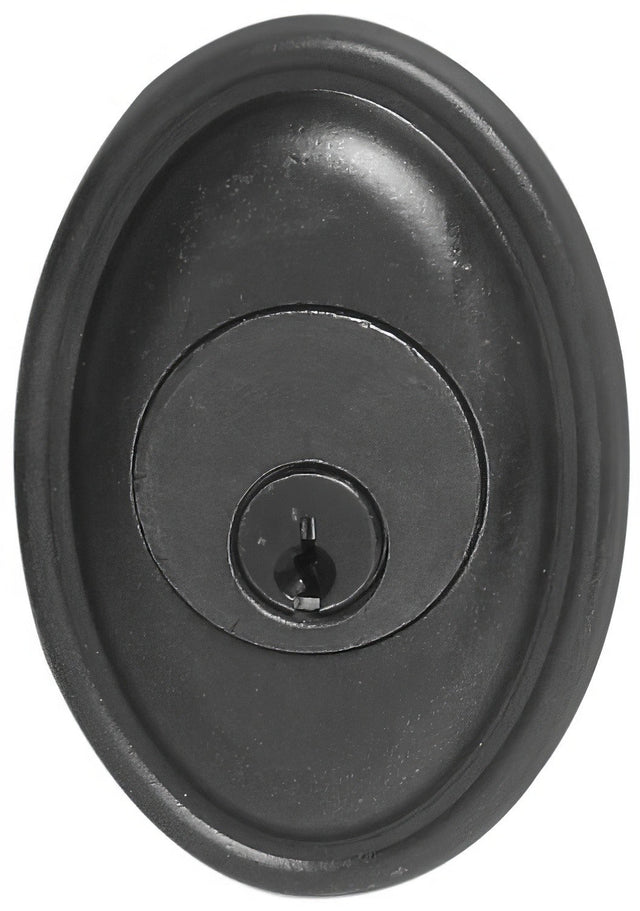 Emtek 8473FB flat black single cylinder deadbolt