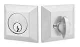 Emtek 8478US15A pewter single cylinder deadbolt