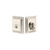 Emtek Single Cylinder Deadbolt for 1-3/4" Door - Reversible in Polished Nickel Lifetime