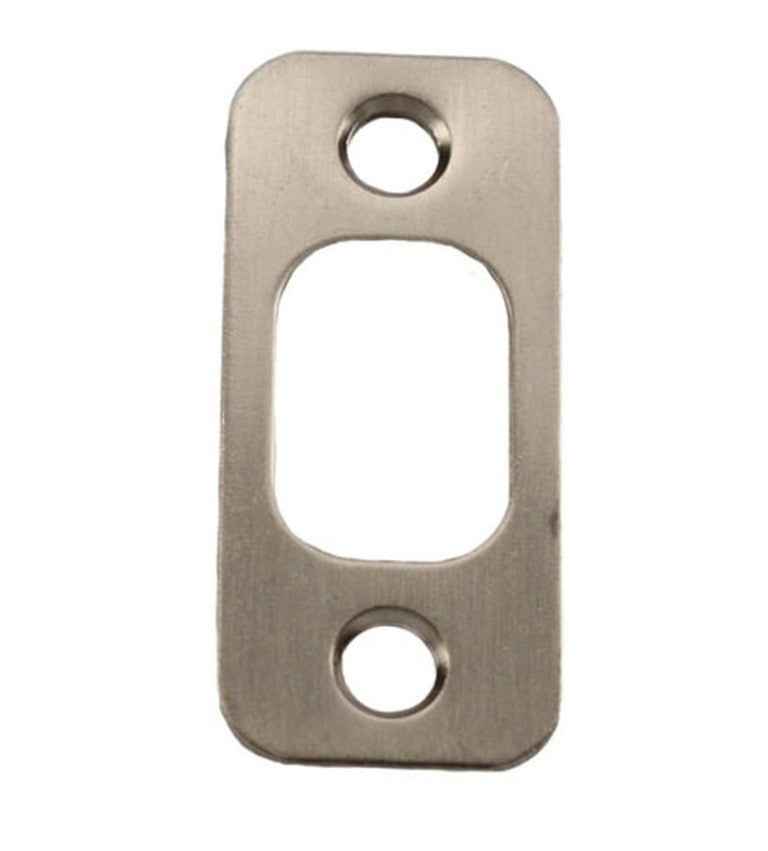 Kwikset 85063-0 1" x 2-1/4" Radius Corner Deadbolt Strike in Satin Nickel